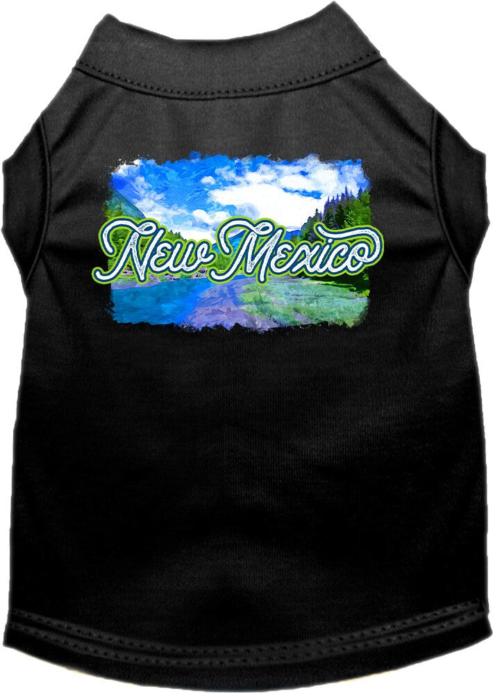 Pet Dog & Cat Screen Printed Shirt for Small to Medium Pets (Sizes XS-XL), "New Mexico Summer"