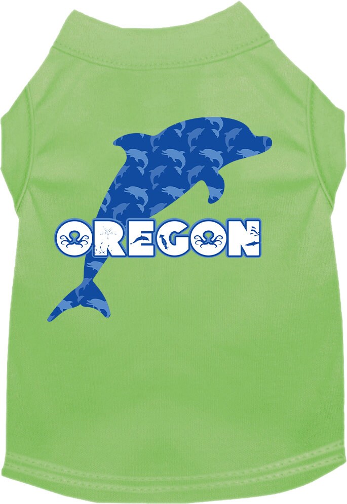 Pet Dog & Cat Screen Printed Shirt for Small to Medium Pets (Sizes XS-XL), "Oregon Blue Dolphins"