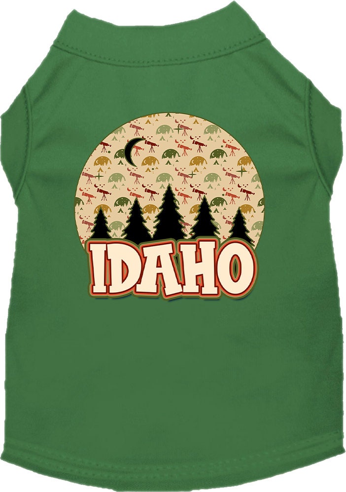 Pet Dog & Cat Screen Printed Shirt for Small to Medium Pets (Sizes XS-XL), "Idaho Under The Stars"