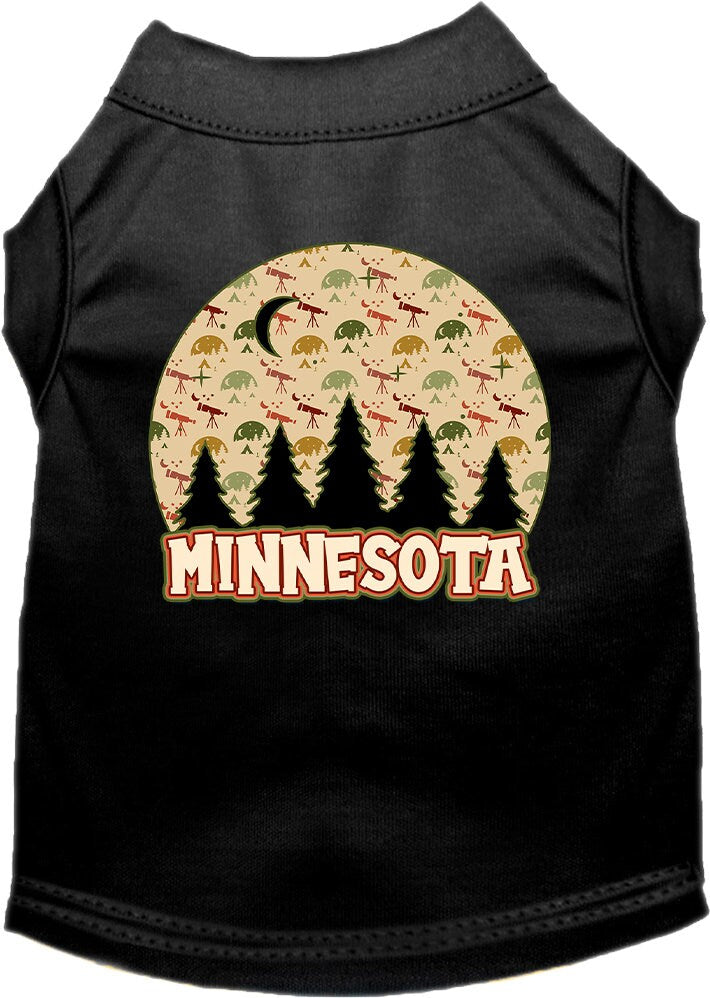 Pet Dog & Cat Screen Printed Shirt for Small to Medium Pets (Sizes XS-XL), "Minnesota Under The Stars"