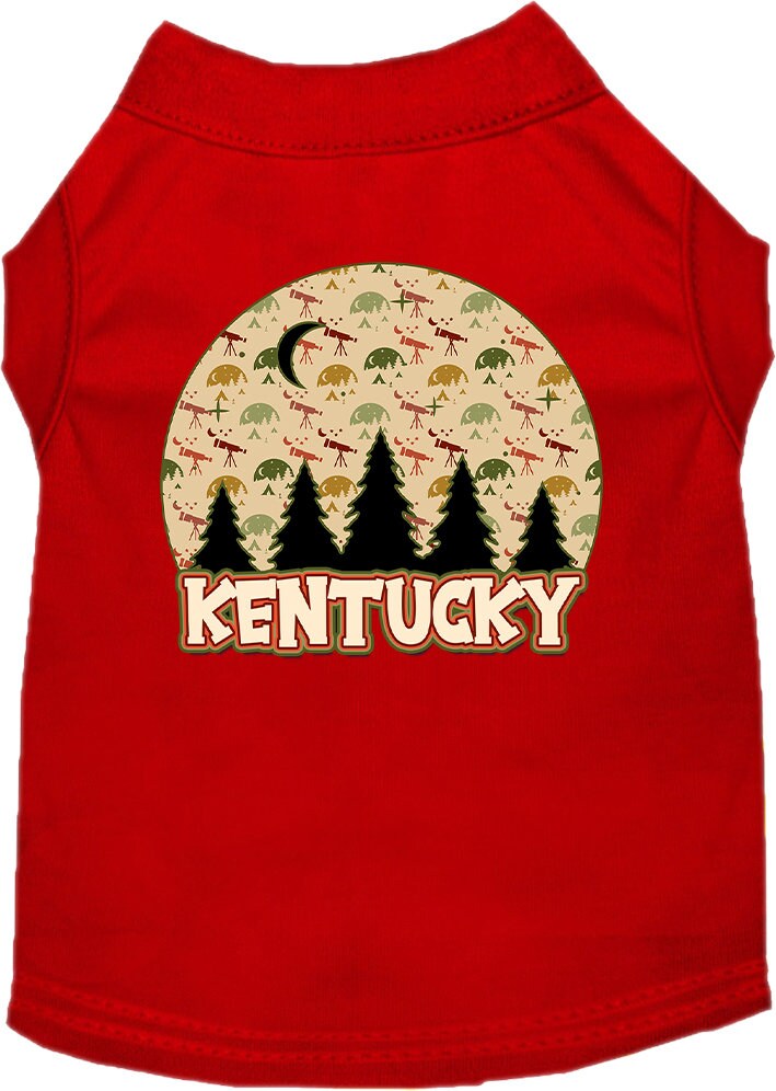 Pet Dog & Cat Screen Printed Shirt for Small to Medium Pets (Sizes XS-XL), "Kentucky Under The Stars"