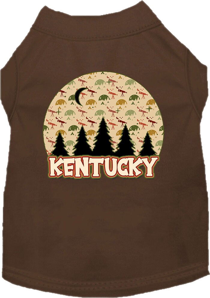 Pet Dog & Cat Screen Printed Shirt for Small to Medium Pets (Sizes XS-XL), "Kentucky Under The Stars"