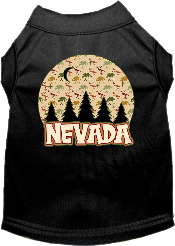 Pet Dog & Cat Screen Printed Shirt for Small to Medium Pets (Sizes XS-XL), "Nevada Under The Stars"