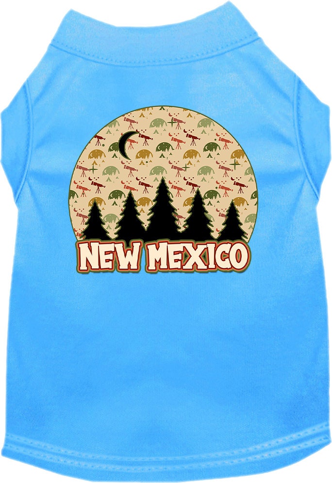 Pet Dog & Cat Screen Printed Shirt for Medium to Large Pets (Sizes 2XL-6XL), "New Mexico Under The Stars"