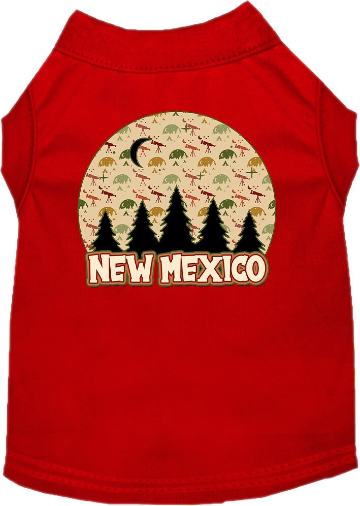 Pet Dog & Cat Screen Printed Shirt for Small to Medium Pets (Sizes XS-XL), "New Mexico Under The Stars"