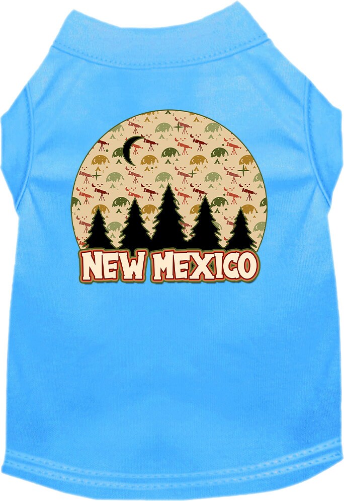 Pet Dog & Cat Screen Printed Shirt for Small to Medium Pets (Sizes XS-XL), "New Mexico Under The Stars"