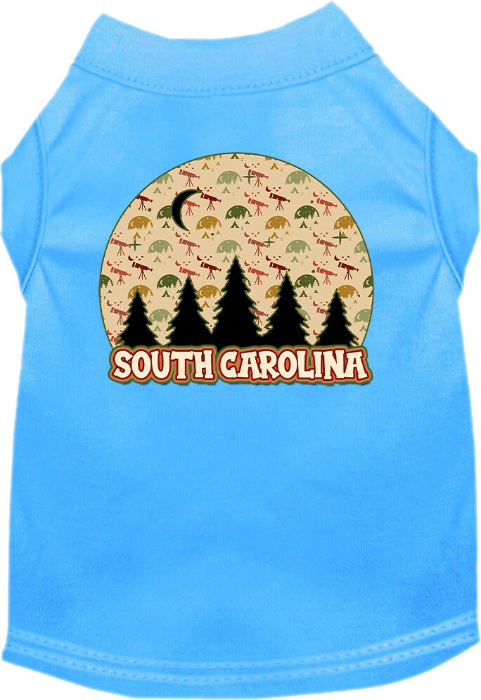 Pet Dog & Cat Screen Printed Shirt for Medium to Large Pets (Sizes 2XL-6XL), "South Carolina Under The Stars"