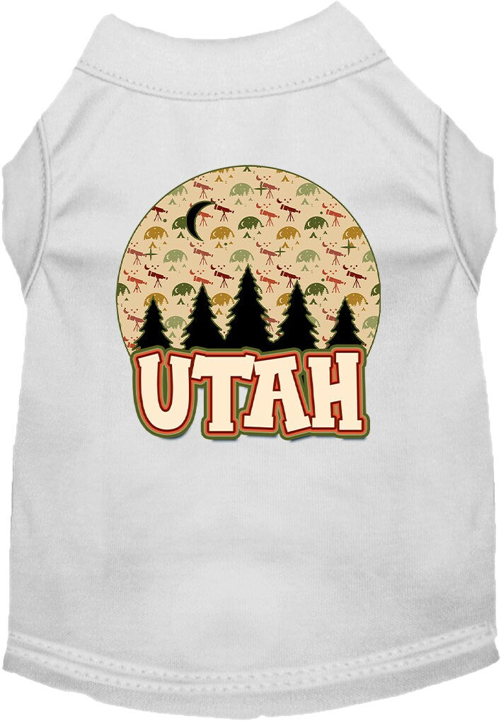 Pet Dog & Cat Screen Printed Shirt for Medium to Large Pets (Sizes 2XL-6XL), "Utah Under The Stars"