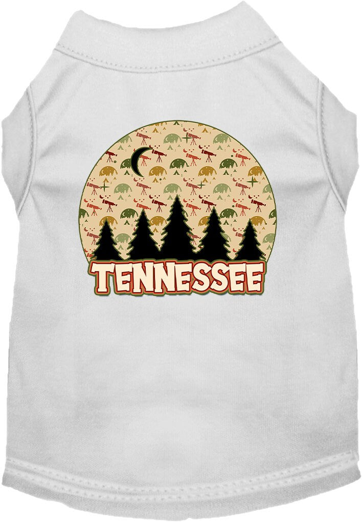 Pet Dog & Cat Screen Printed Shirt for Small to Medium Pets (Sizes XS-XL), "Tennessee Under The Stars"