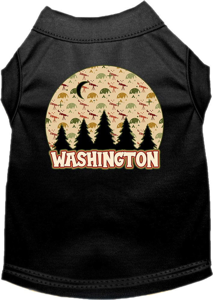 Pet Dog & Cat Screen Printed Shirt for Small to Medium Pets (Sizes XS-XL), "Washington Under The Stars"