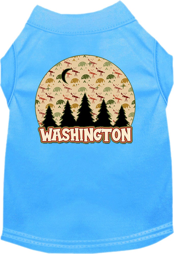 Pet Dog & Cat Screen Printed Shirt for Small to Medium Pets (Sizes XS-XL), "Washington Under The Stars"