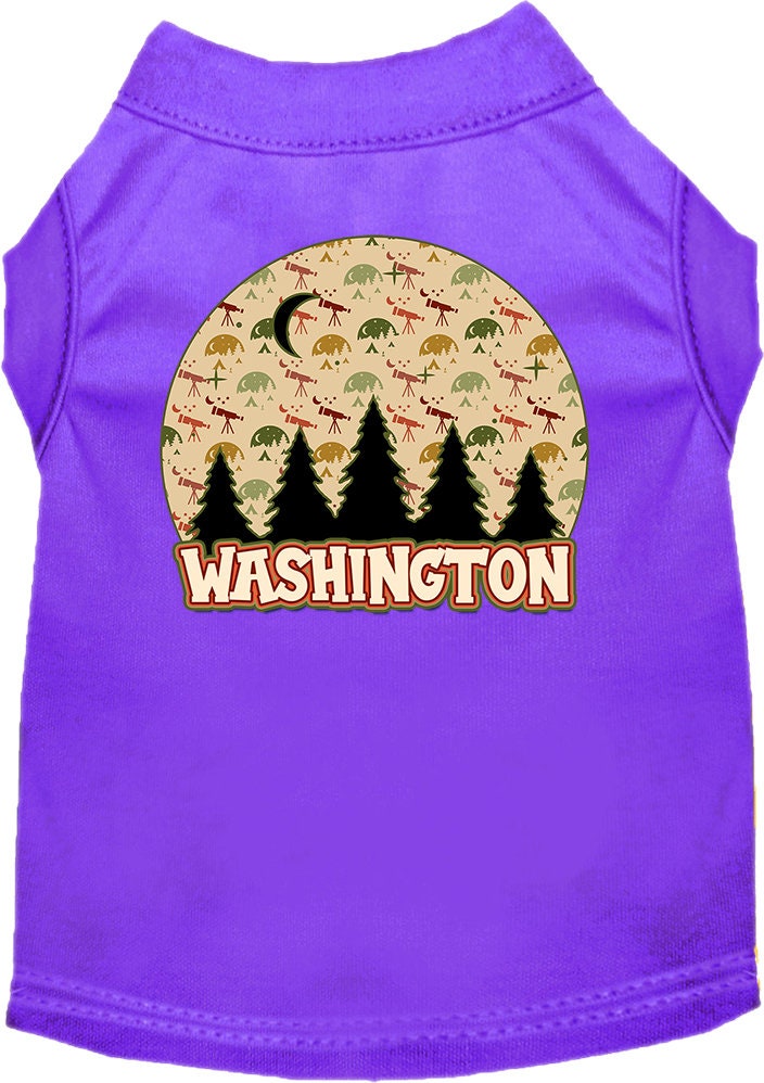 Pet Dog & Cat Screen Printed Shirt for Small to Medium Pets (Sizes XS-XL), "Washington Under The Stars"