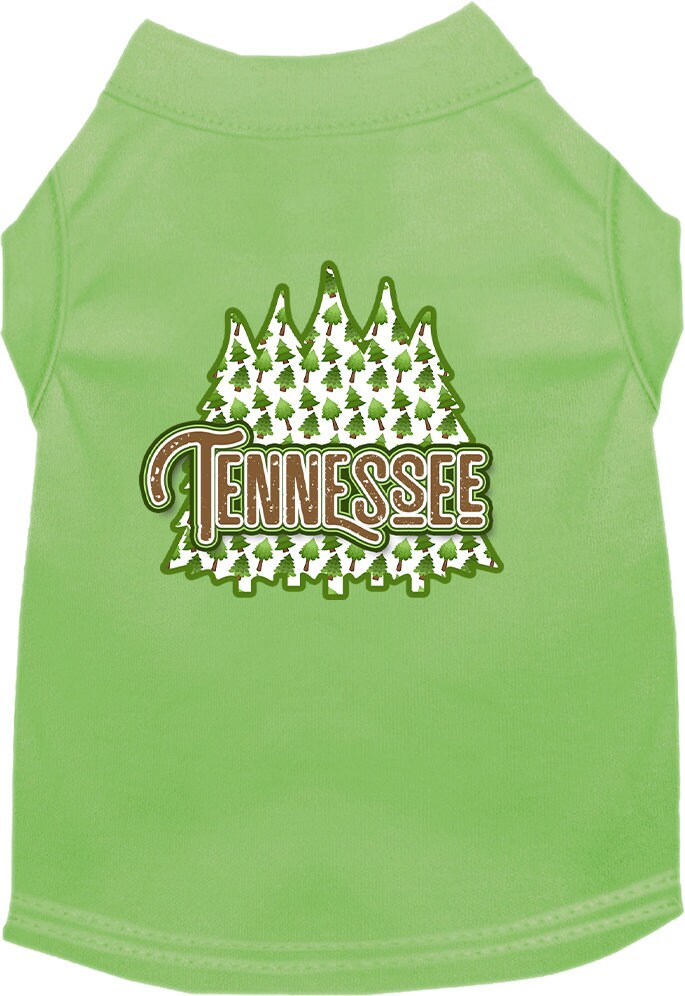 Pet Dog & Cat Screen Printed Shirt for Small to Medium Pets (Sizes XS-XL), "Tennessee Woodland Trees"