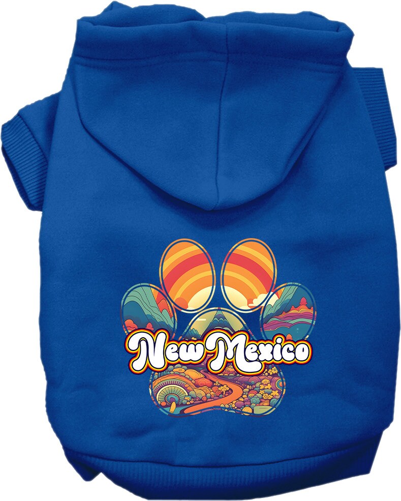 Pet Dog & Cat Screen Printed Hoodie for Small to Medium Pets (Sizes XS-XL), "New Mexico Groovy Summit"