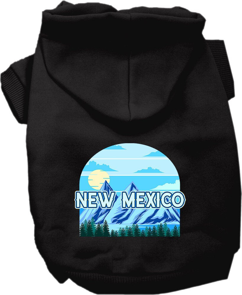 Pet Dog & Cat Screen Printed Hoodie for Small to Medium Pets (Sizes XS-XL), "New Mexico Trailblazer"