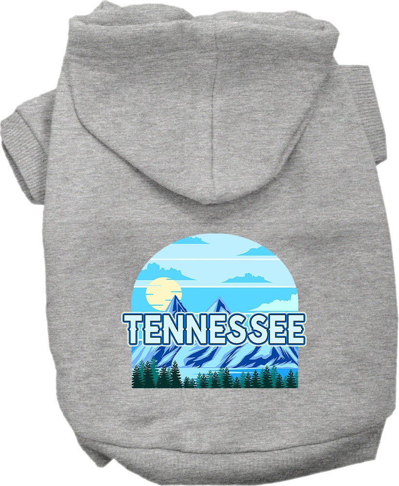 Pet Dog & Cat Screen Printed Hoodie for Small to Medium Pets (Sizes XS-XL), "Tennessee Trailblazer"