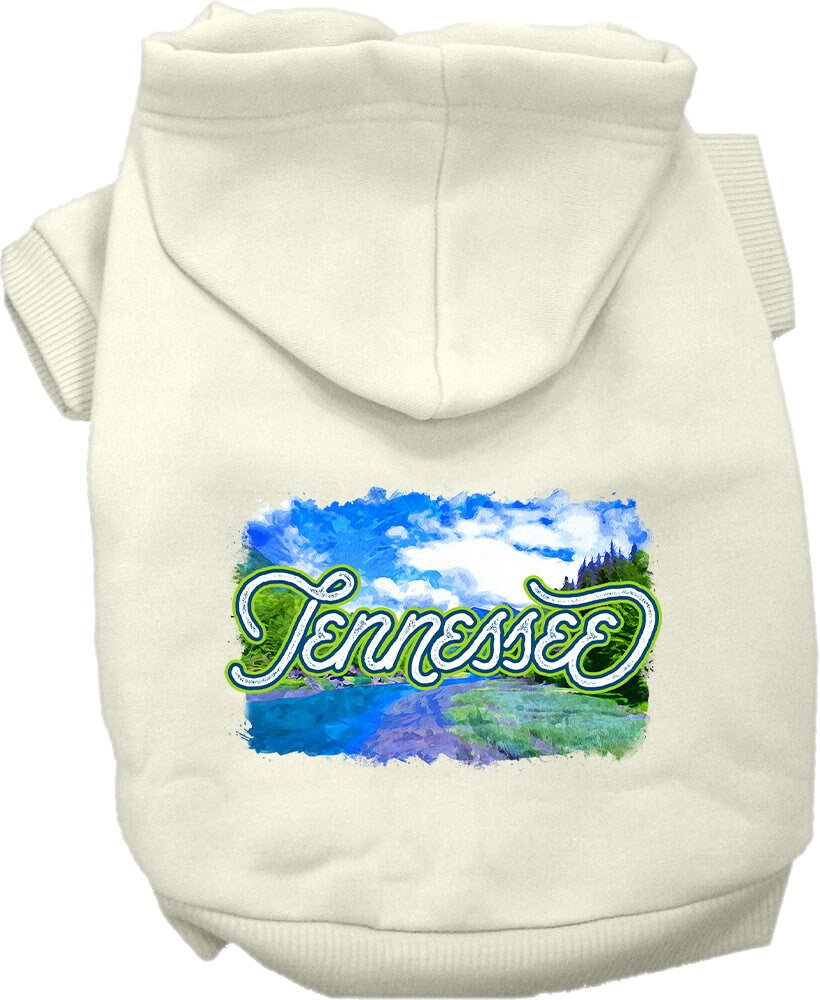 Pet Dog & Cat Screen Printed Hoodie for Small to Medium Pets (Sizes XS-XL), "Tennessee Summer"