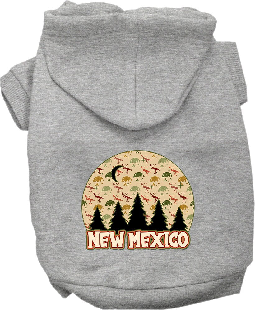 Pet Dog & Cat Screen Printed Hoodie for Small to Medium Pets (Sizes XS-XL), "New Mexico Under The Stars"