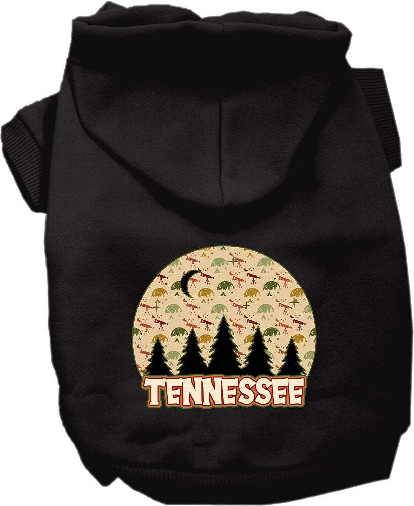 Pet Dog & Cat Screen Printed Hoodie for Small to Medium Pets (Sizes XS-XL), "Tennessee Under The Stars"