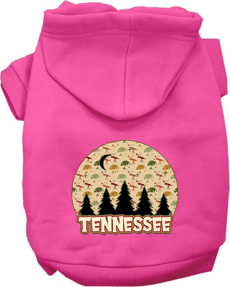 Pet Dog & Cat Screen Printed Hoodie for Small to Medium Pets (Sizes XS-XL), "Tennessee Under The Stars"