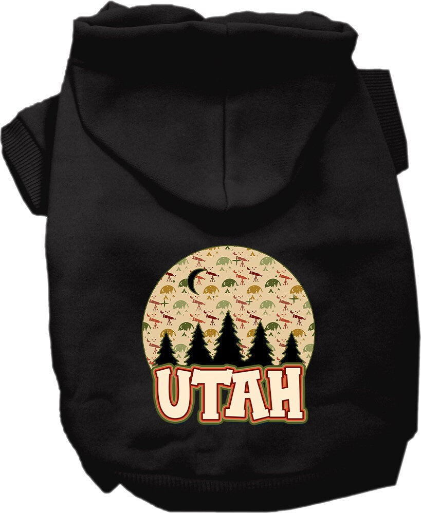 Pet Dog & Cat Screen Printed Hoodie for Small to Medium Pets (Sizes XS-XL), "Utah Under The Stars"