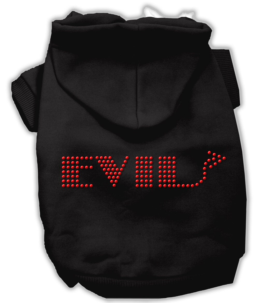 Pet, Dog & Cat Hoodie Rhinestone, "Evil"