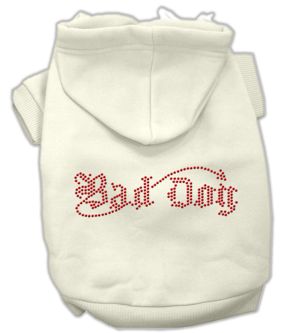 Pet, Dog & Cat Hoodie Rhinestone, "Bad Dog"