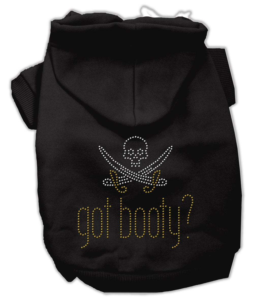 Pet, Dog & Cat Hoodie Rhinestone, "Got Booty?"