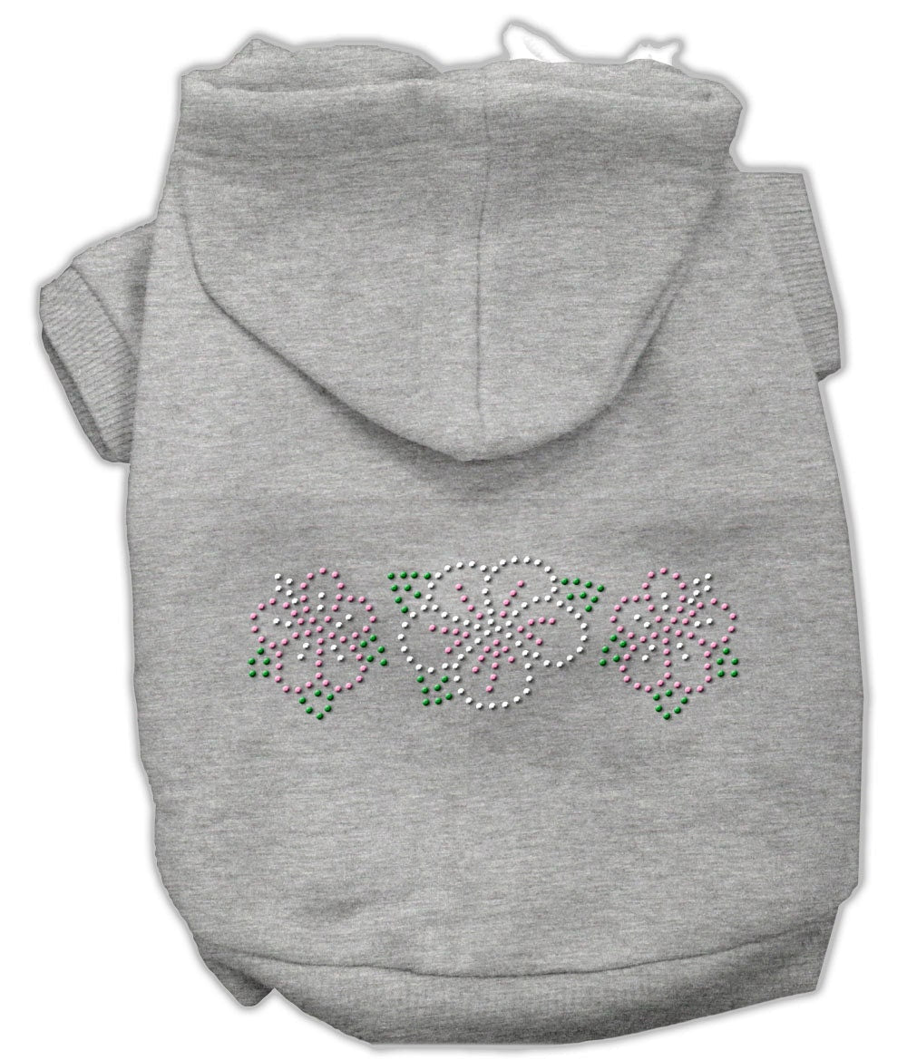 Pet, Dog & Cat Hoodie Rhinestone, "Tropical Flower"