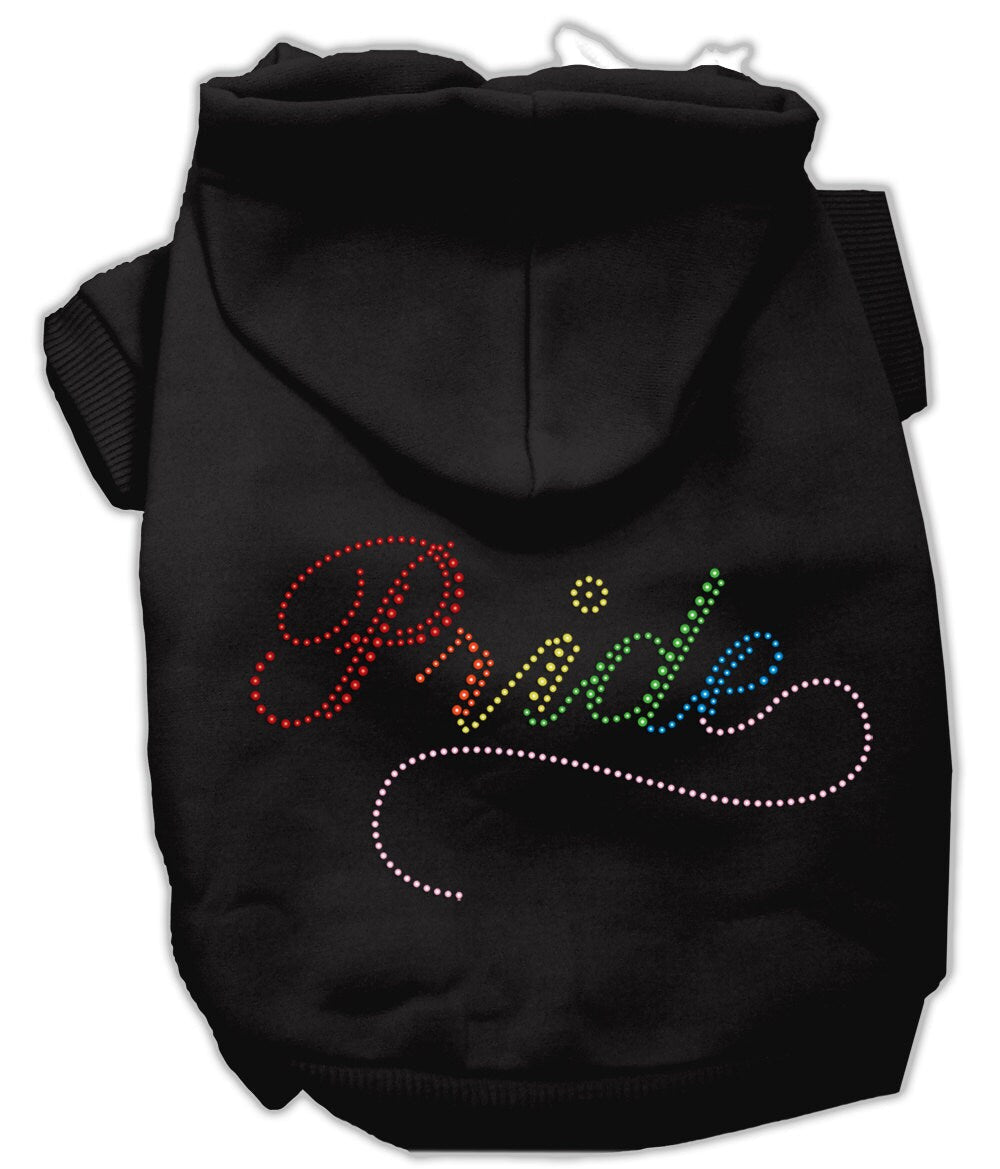 Pet, Dog & Cat Hoodie Rhinestone, "Rainbow Pride"