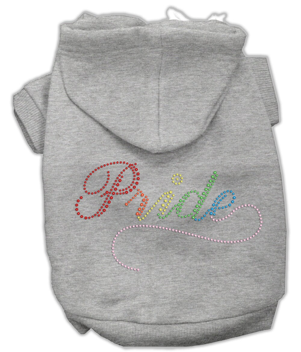 Pet, Dog & Cat Hoodie Rhinestone, "Rainbow Pride"