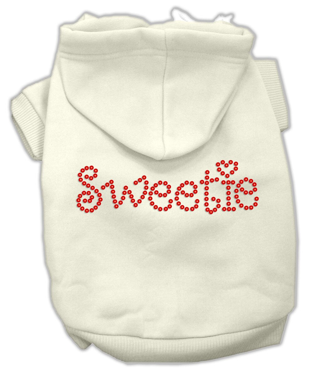 Pet, Dog & Cat Hoodie Rhinestone, "Sweetie"