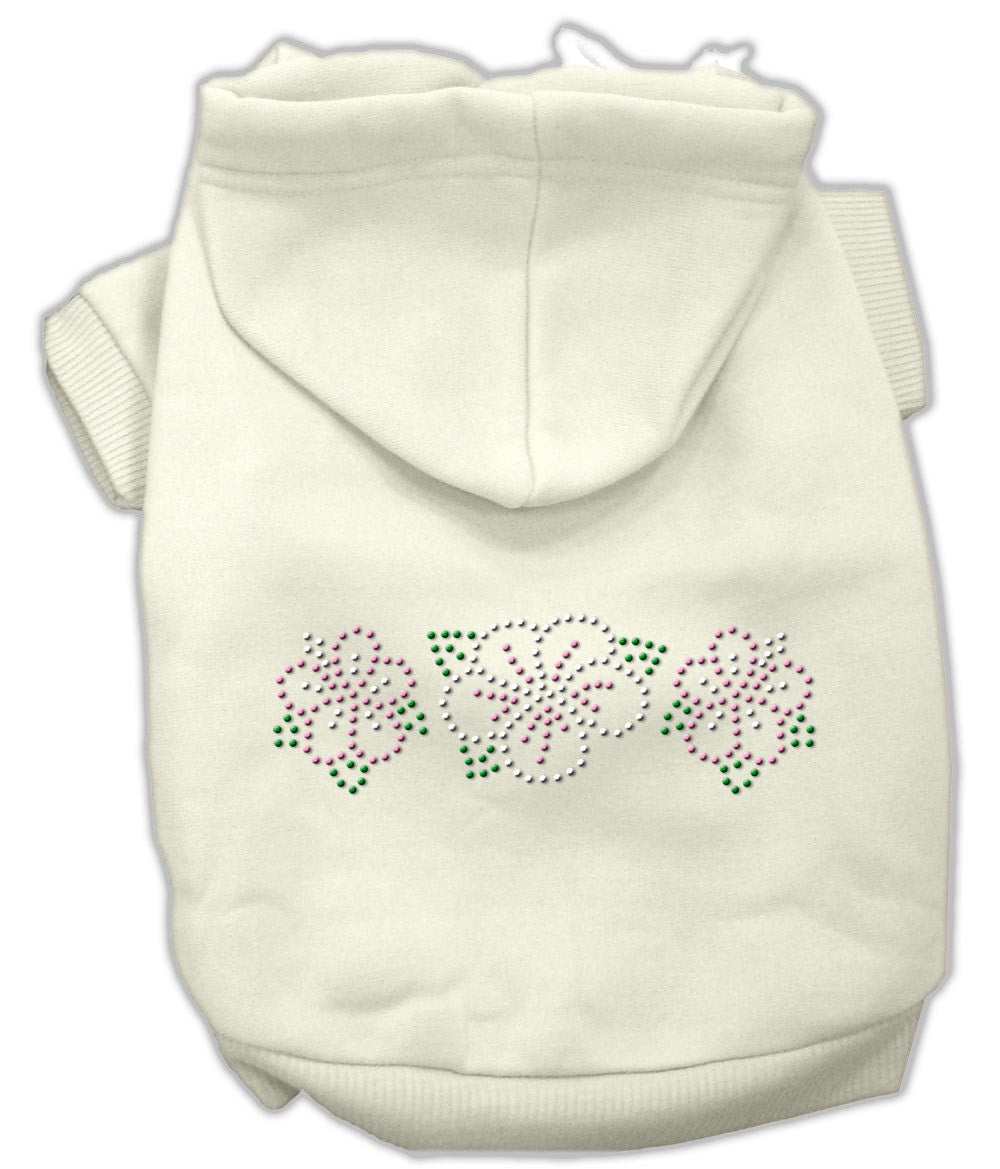 Pet, Dog & Cat Hoodie Rhinestone, "Tropical Flower"