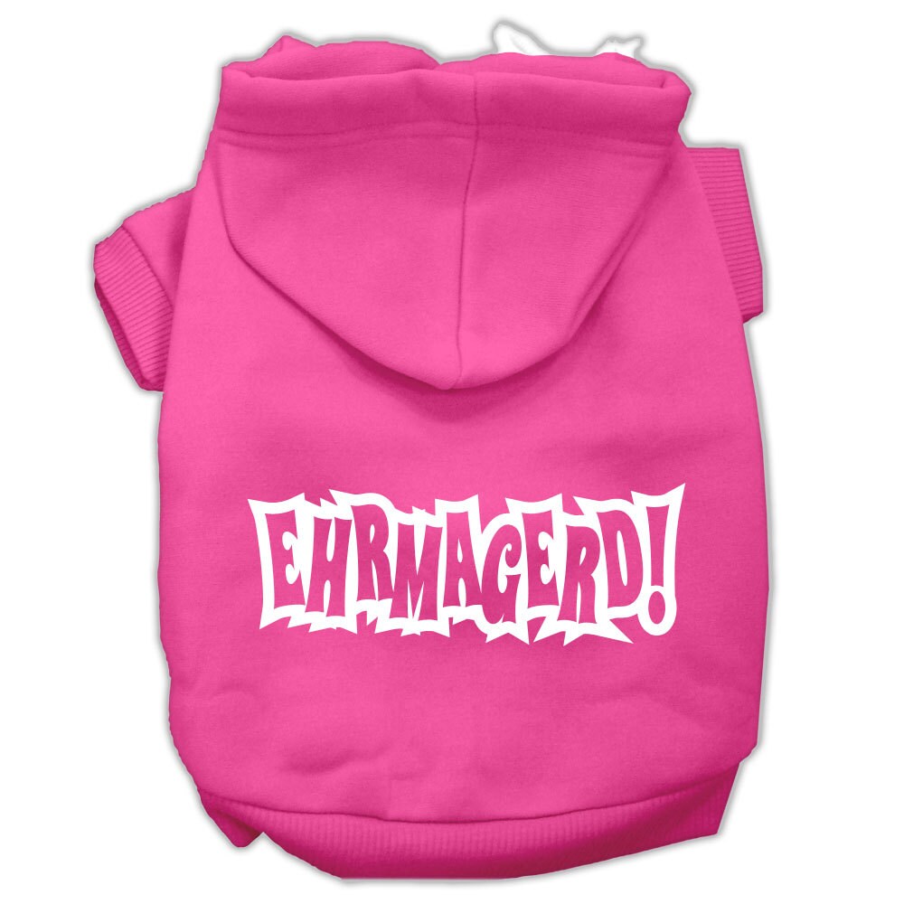 Pet, Dog & Cat Hoodie Screen Printed, "Ehrmagerd"