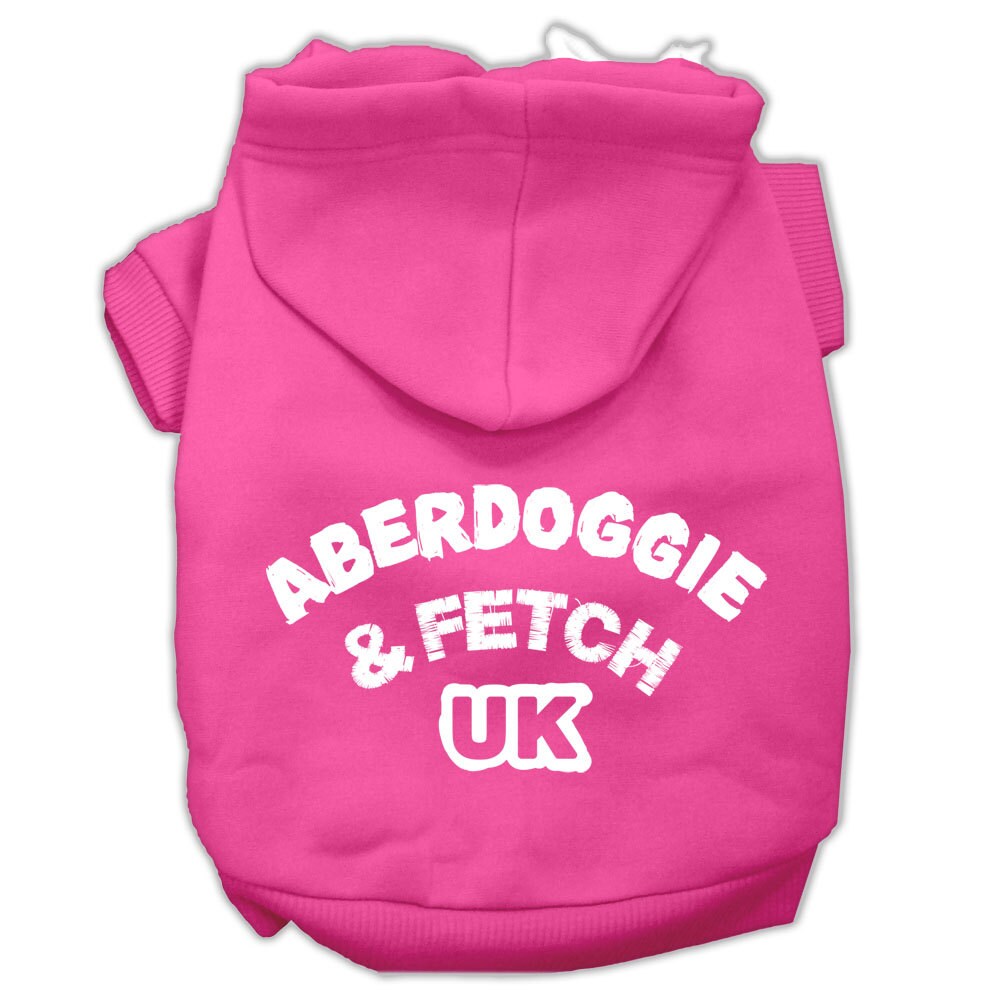 Pet Dog and Cat Hoodie Screen Printed, "Aberdoggie & Fetch UK"