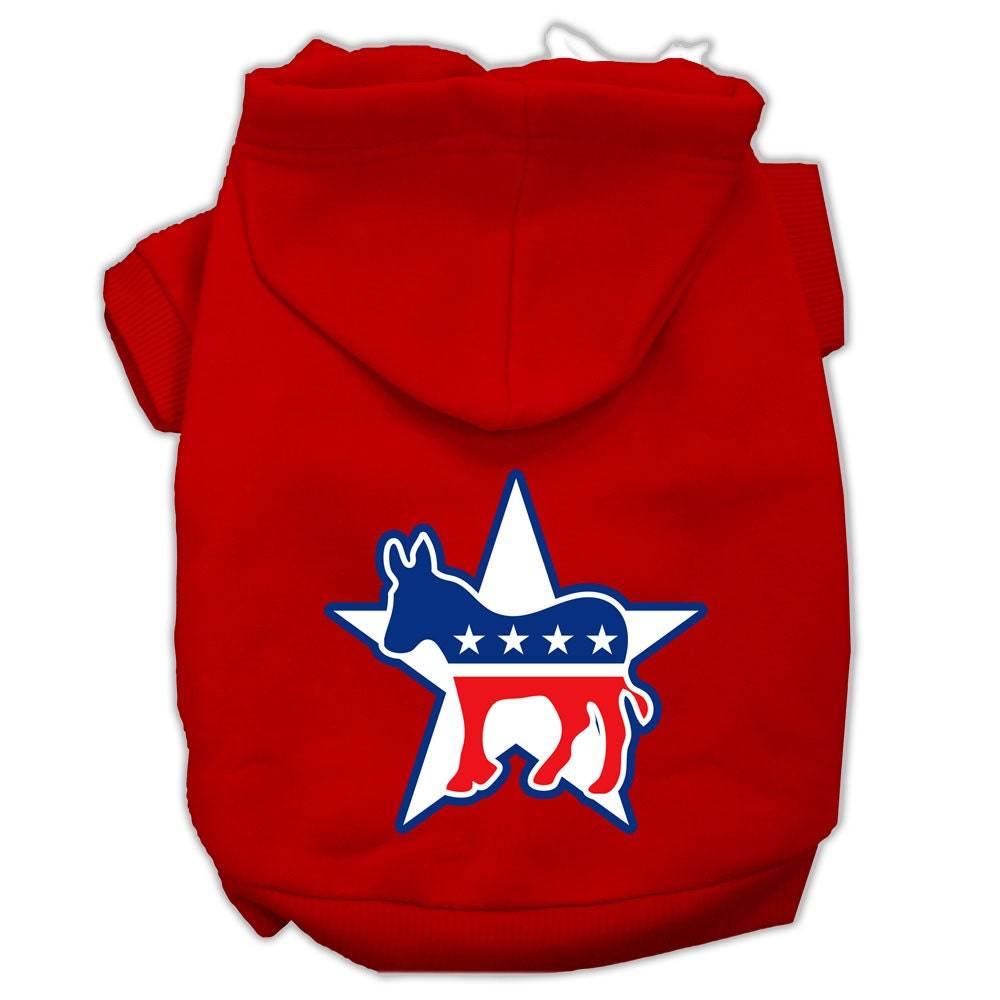 Pet, Dog & Cat Hoodie Screen Printed, "Democrat"