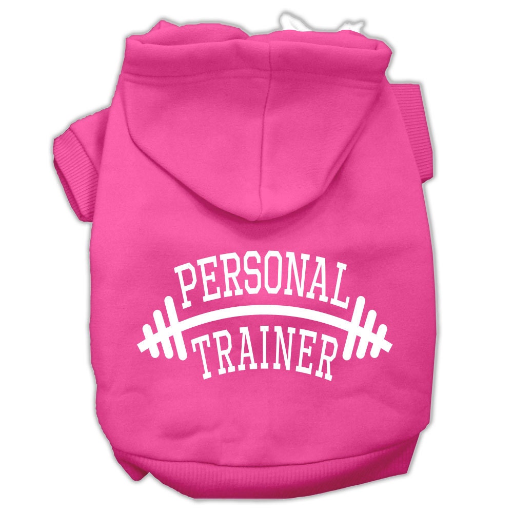 Pet, Dog & Cat Hoodie Screen Printed, "Personal Trainer"