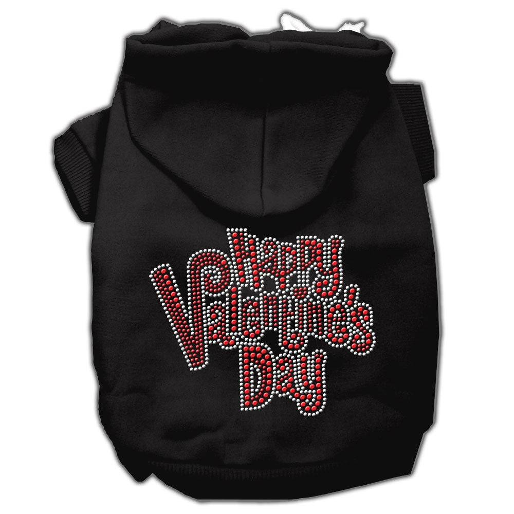 Pet, Dog & Cat Hoodie Rhinestone, "Happy Valentine's Day"