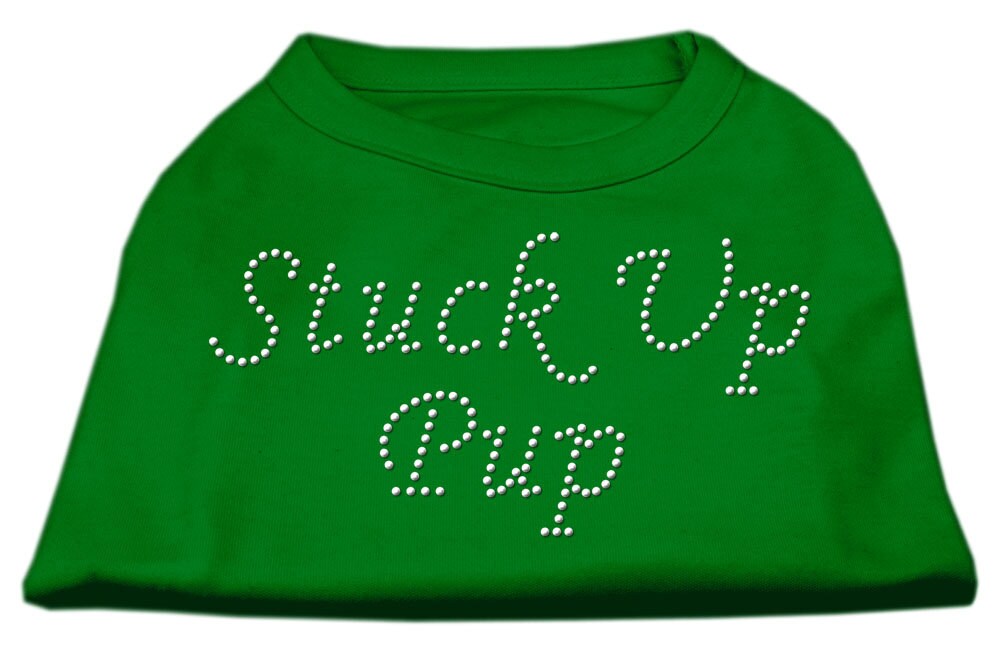 Pet Dog & Cat Shirt Rhinestone, "Stuck Up Pup"