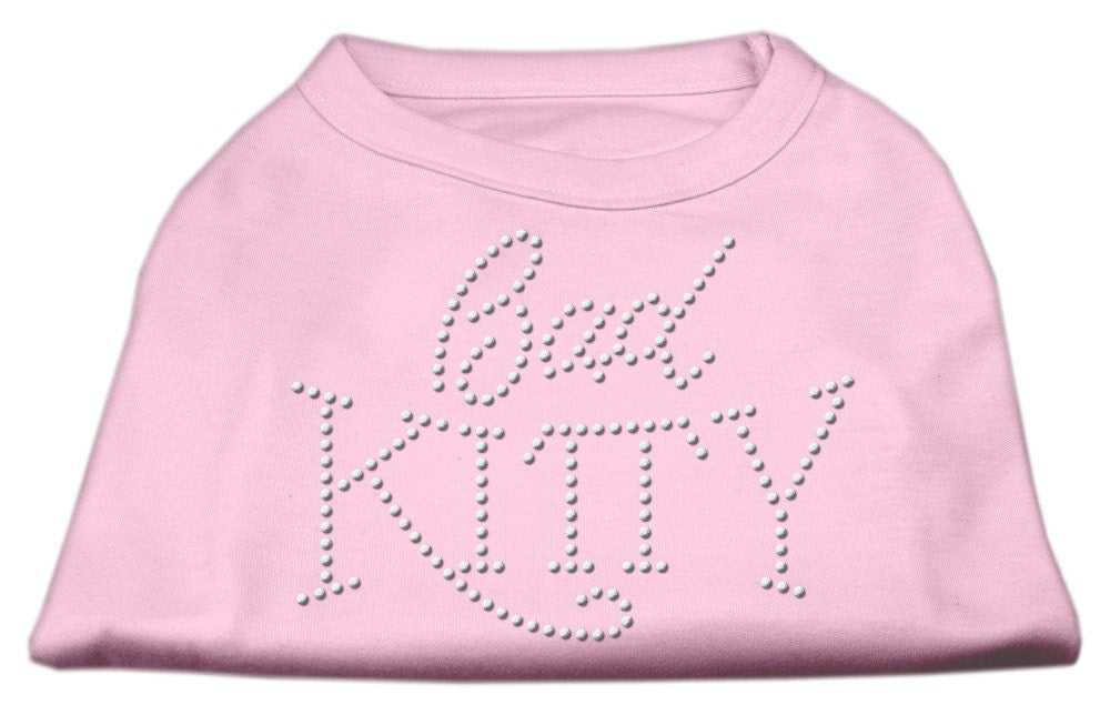 Pet Dog & Cat Shirt Rhinestone, "Bad Kitty"