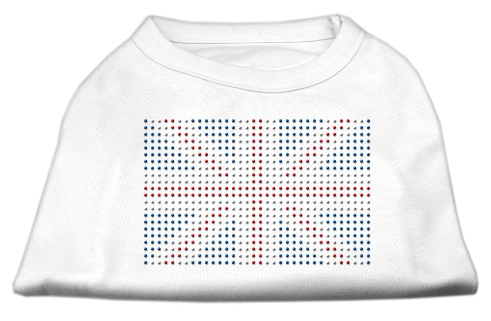 Pet Dog & Cat Shirt Rhinestone, "British Flag"