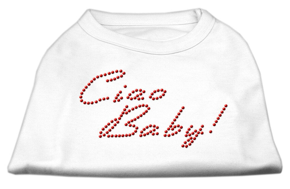 Pet Dog & Cat Shirt Rhinestone, "Ciao Baby"