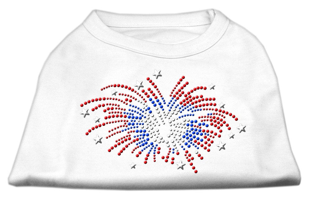 Pet Dog & Cat Shirt Rhinestone, "Fireworks"