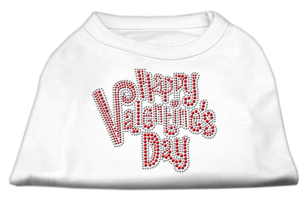 Pet Dog & Cat Shirt Rhinestone, "Happy Valentine's Day"