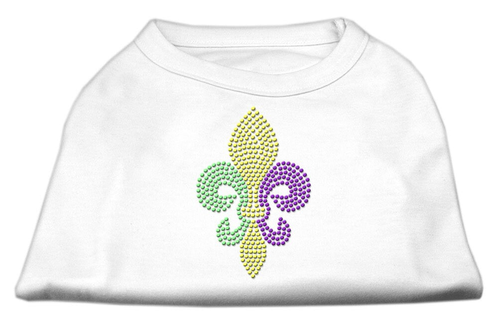 Pet Dog & Cat Shirt Rhinestone, "Mardi Gras Fleur De Lis"