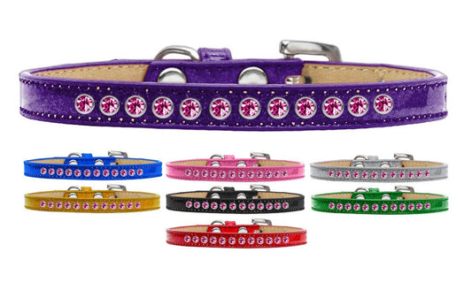 Dog, Puppy & Pet Ice Cream Collar, "Bright Pink Crystal Rimsets"