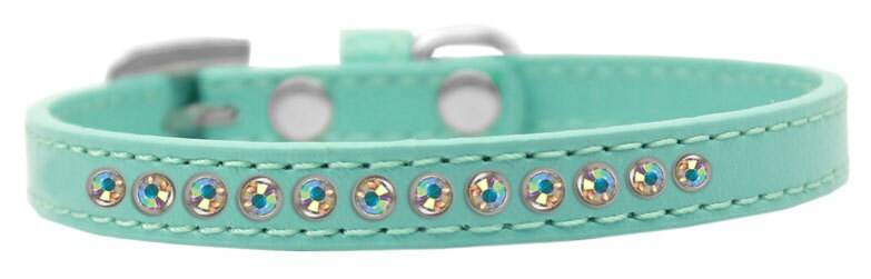 Dog, Puppy & Pet Fashion  Collar, "Aurora Borealis Crystal Rimsets"