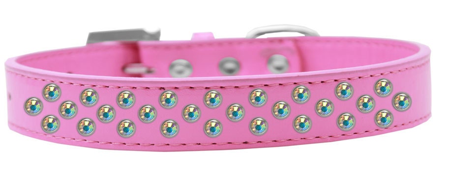 Dog, Puppy & Pet Fashion  Collar, "Aurora Borealis Crystal Rimsets Sprinkles"